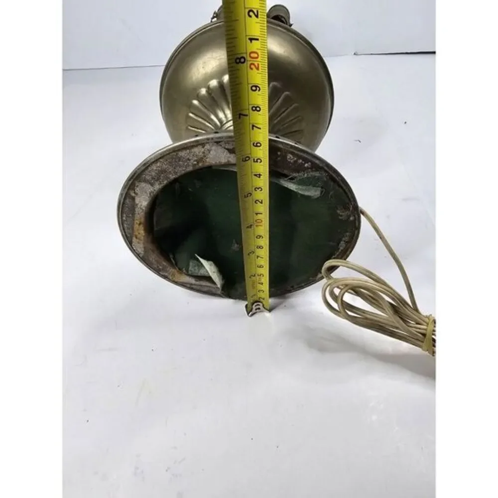 Collectable Vintage Antique Aladdin Oil‎ Lamp Converted Electric Light Vtg Rare